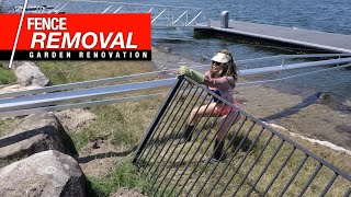How to Remove Aluminium Fences and Concreted Posts | EASY DIY Garden Renovation