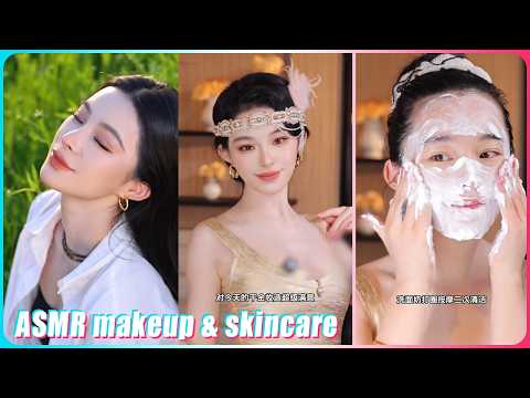 Mitsuisen☘️ASMR Makeup & Skincare Routines & Washing Sponges✨Satisfying skincare asmr🌿515