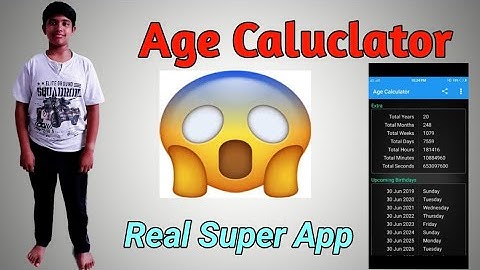 Age Calculator | Age in Years - Months - Weeks- Days - Hours - Minutes - Seconds