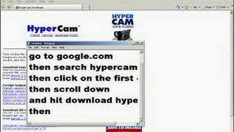 how to get hypercam 2 and make a video and how to upload it