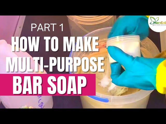 How to make a Laundry Bar Soap with Shea butter 