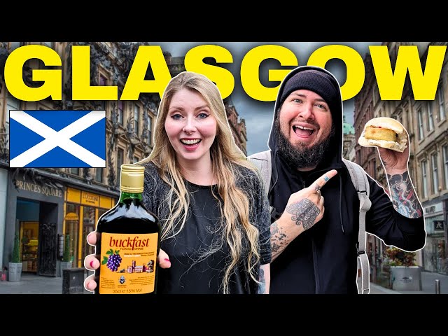 Travel vlog - 24 Hours in GLASGOW, SCOTLAND 🏴󠁧󠁢󠁳󠁣󠁴󠁿 - Should Tourists COME HERE? (Barras Market & SCOTTISH FOOD)
