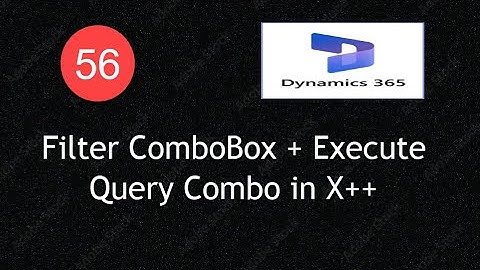 D365 F&O X++: How to Apply Filter on Form ComboBox Using Query Lecture 56|#d365fo #msdyn365