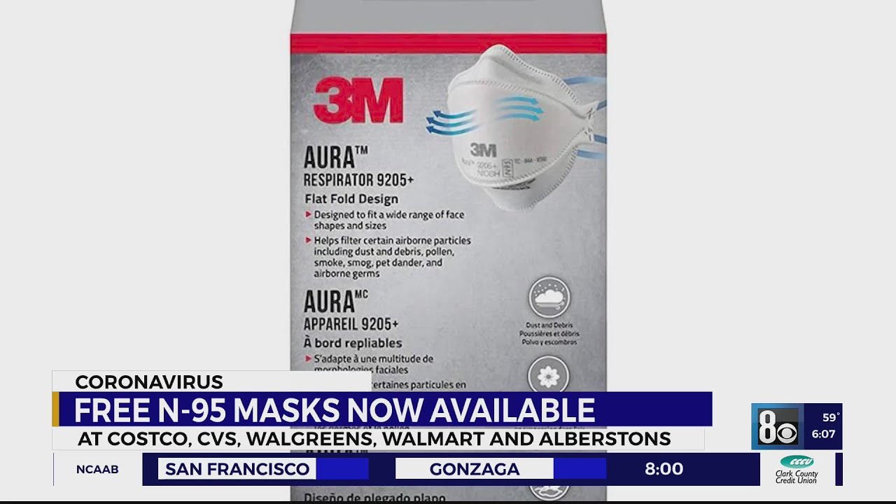 Free N95 masks being distributed