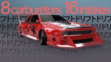 V16 Bōsōzoku Drift Car Build - (Automation + BeamNG.drive)