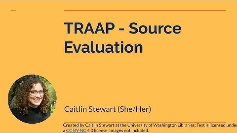 TRAAP - Source Evaluation