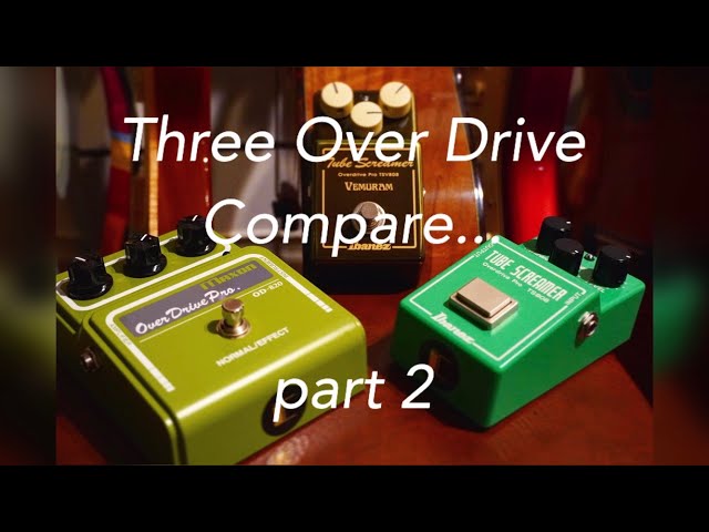 CULT modのOD-820、TS-808 とIbanez×Vemuram TSV808】3機種を