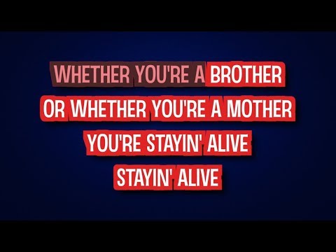 Bee Gees - Stayin&#039; Alive (Karaoke Version)