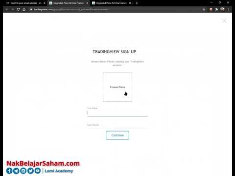 Tutorial Cara Daftar Akaun Tradingview Secara Percuma