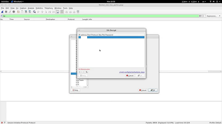 3 Decrypting SIP over TLS SRTP Traffic