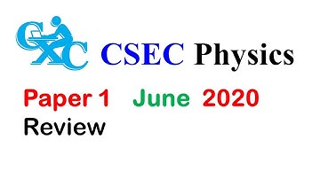 CSEC Physics  2020 Paper 1 Full paper