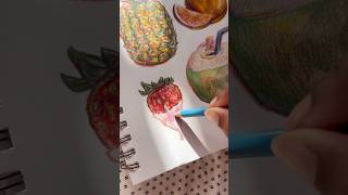 Strawberry Color Theory 🍓✨| #art #colortheory #explore #drawing