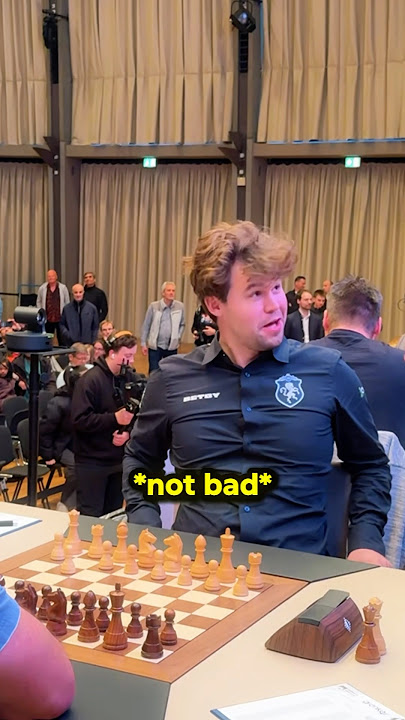 Magnus Carlsen is IMPRESSED by The FIRST MOVE in the CEREMONY