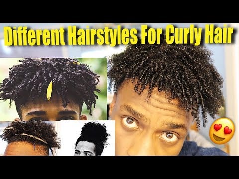 Different Hairstyles For Curly Hair Black Men Curly Hair Tutorial Naturally Curly Hair