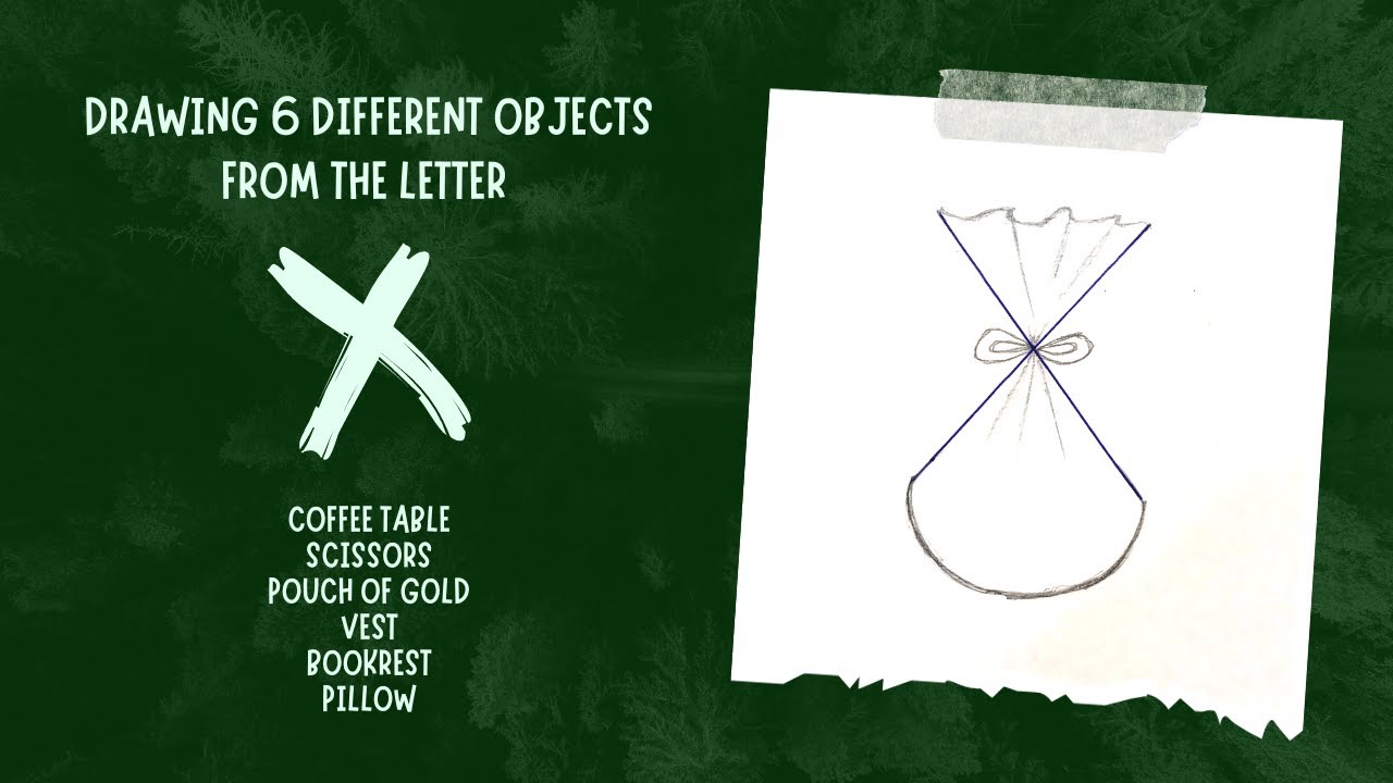 Drawing 6 different objects from the letter X - YouTube