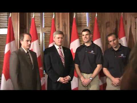 Stephen Harper, new Canadian astronauts - 090513