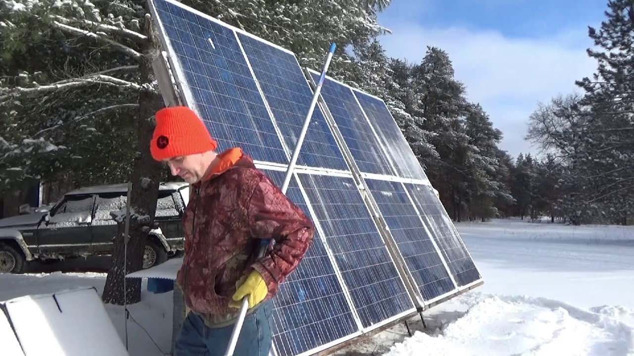 Solar Panel Snow Removal - SolarSena