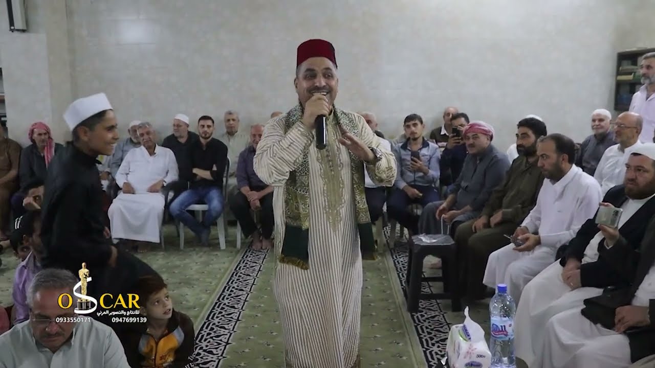 المنشد عمر عجي مولد لِحُب الرسول الأعظم في جامع سعد بن وقاس جزء 2 تصوير مركز أوسكار حلب
