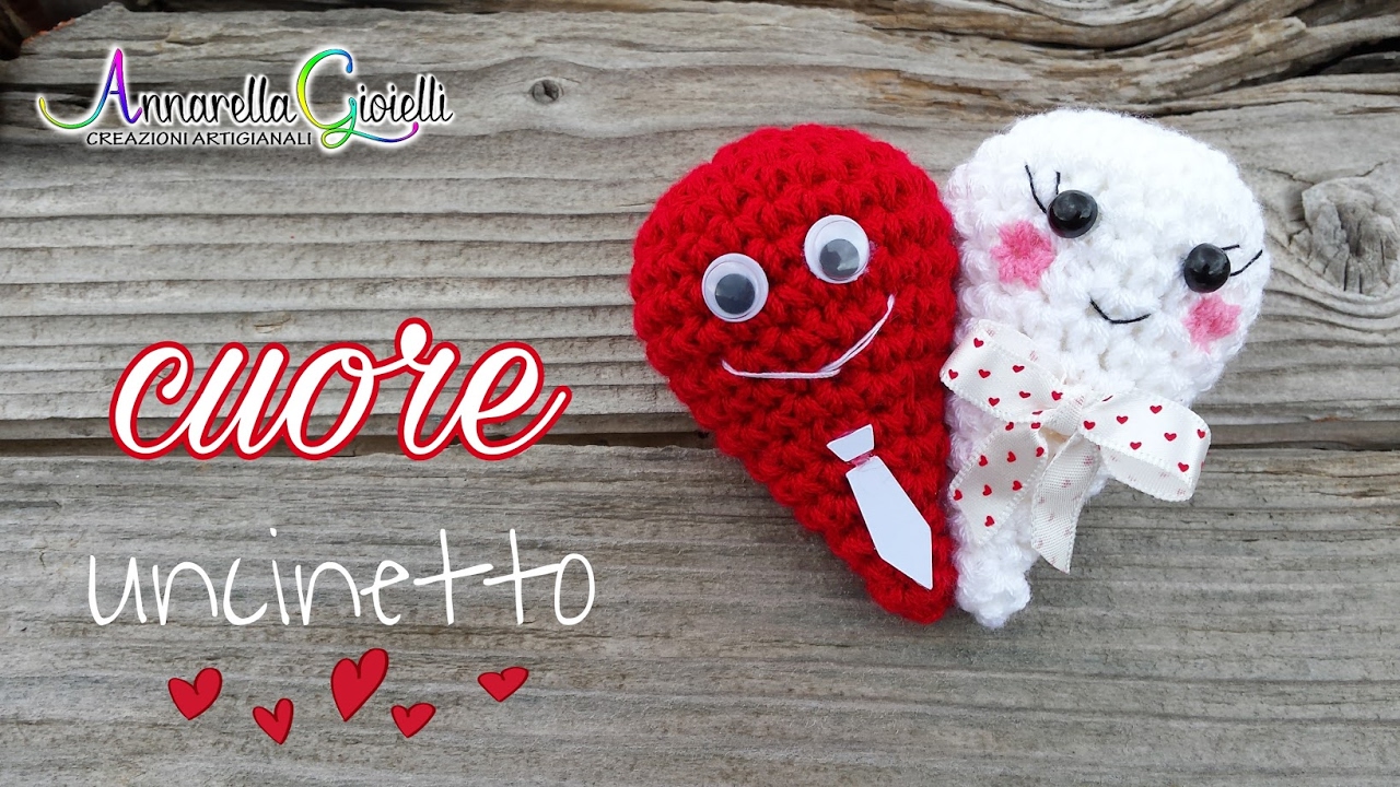 Bomboniera Matrimonio Crochet Heart Cuore Amigurumi Sub Youtube