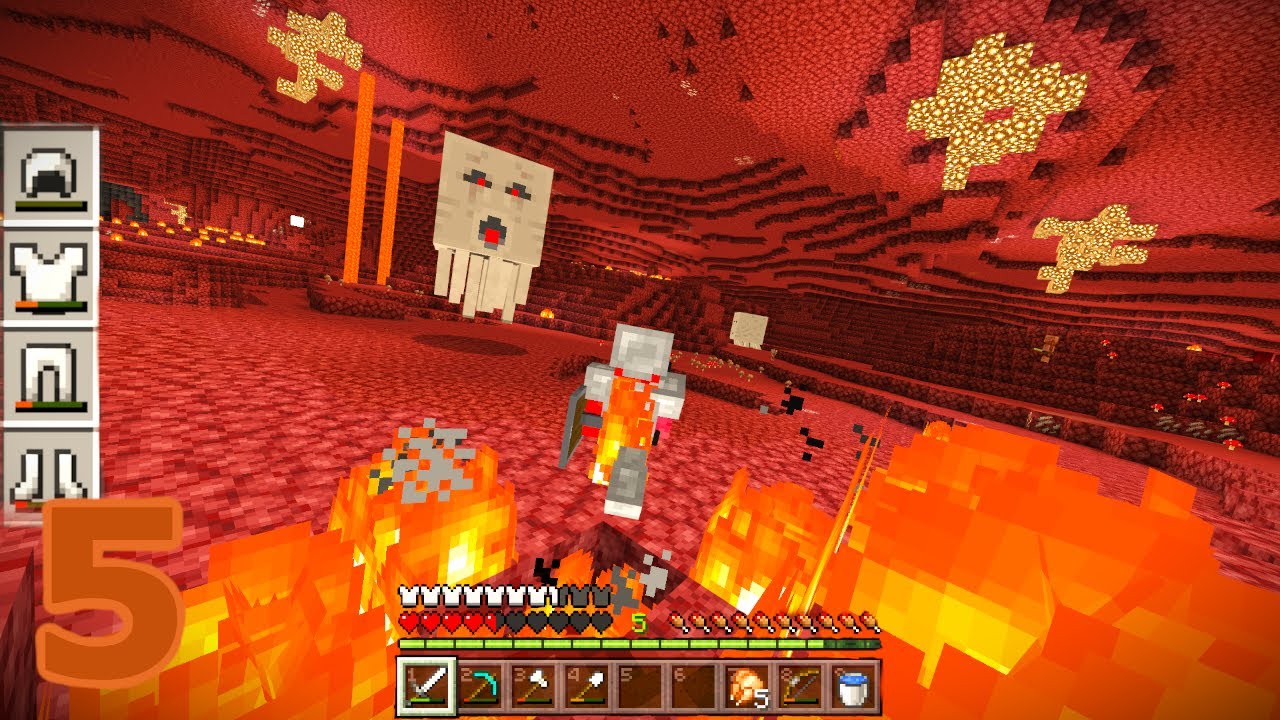 I Explored the NETHER | Minecraft Survival [5] - YouTube