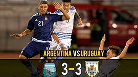 Argentina vs Uruguay Sudamericano Sub 20 - Ecuador 2017 l Goles y Resumen l