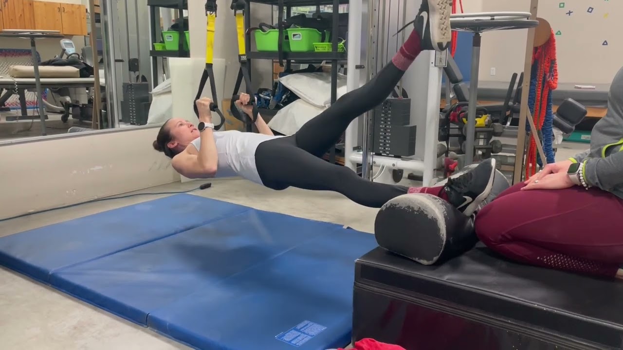TRX pull ups with leg raises YouTube