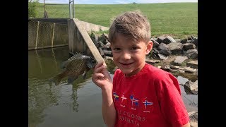 HUGE Striped Bass from Core Creek Spillway!!!