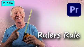 How to align Text and images using Rulers  in Premiere Pro