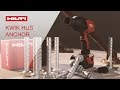 DEMO of the Hilti Kwik HUS screw anchor and reusability gauge