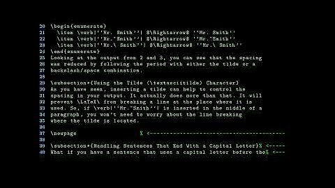 LATEX Character Basics Tutorial - Part 3