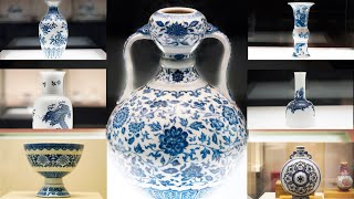 [Antique Appreciation]A Set of Qing Dynasty  Blue-and-white Porcelain