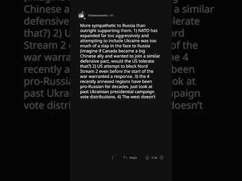 People who are supporting Russia in the ongoing war with Ukraine, why? (r/askreddit) #shorts