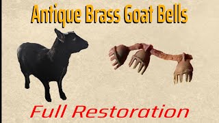 Antique Brass Goat Bell Restoration. Bells found while metal detecting Profile