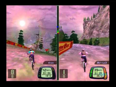 Downhill Domination PS2 Multiplayer Gameplay (Codemasters/Incog