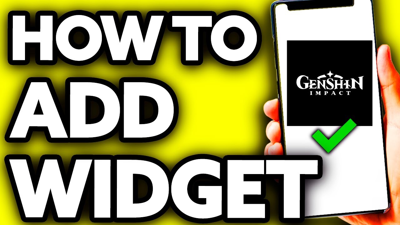 How To Add Genshin Impact Widget on Android [EASY!] - YouTube