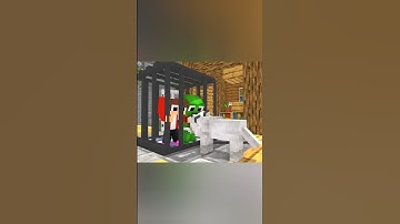 JJ And Mikey Were Saved By Their Foster Dog Minecraft Animation #minecraft #animation #shorts