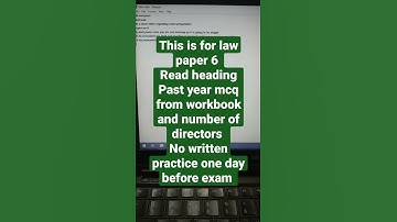 one day before exam strategy paper 6 #icmai #cmaexamtips #cmainter #crackexams #cmainter