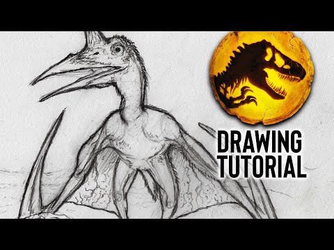How to Draw Quetzalcoatlus from Jurassic World Dominion.