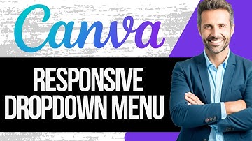 How to Add Drop Down Menu in Canva Website and Make it Responsive