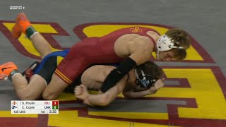125lbs Stevo Poulin (Iowa State) vs Caleb Coyle (Nebraska Kearney)