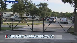 Texas teen posts images of slain family, then kills self