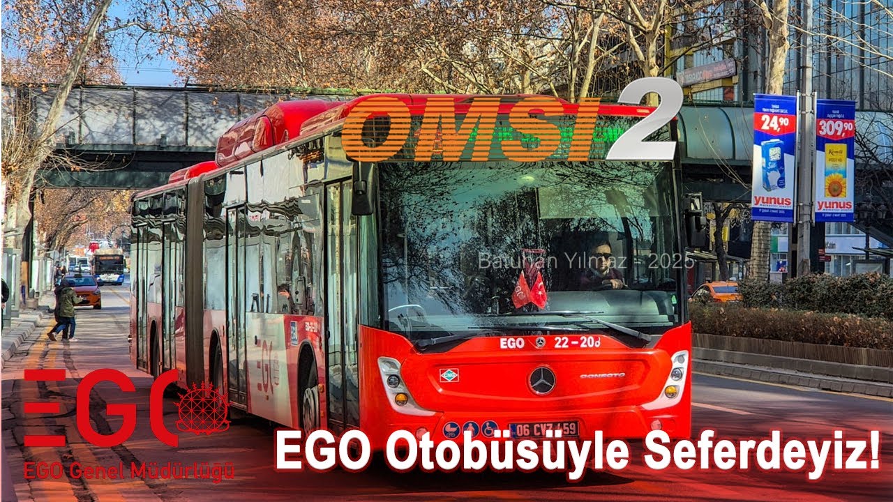 OMSI 2 - EGO Otobüsüyle Seferdeyiz! #17 - AKŞAM SEFERİNDEYİZ - YENİ MERCEDES EGO