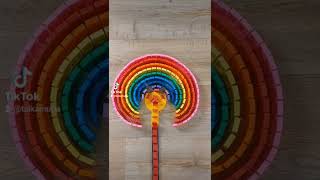 Rainbow Domino Circle #rainbow #domino #short#satisfying