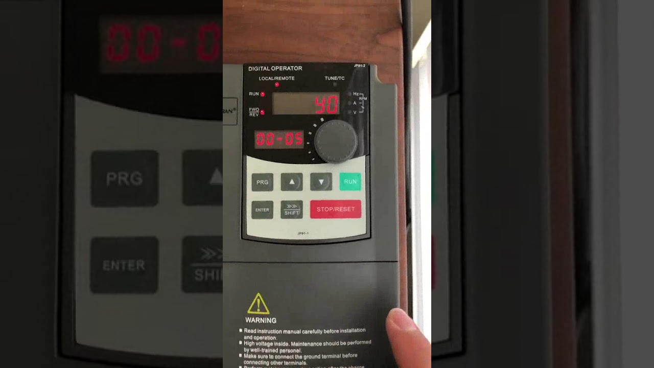 Powtran vfd pi9130 configuration troubleshoot part 2