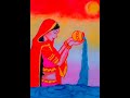 😱chhath Puja drawing with sketch colour easy ideas 💗💡#shot #art #chhathpuja #viralvideo 😱