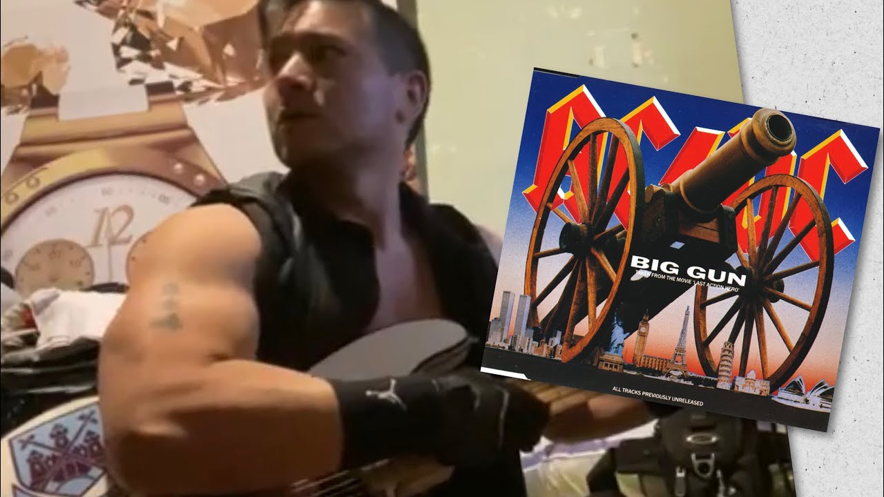 AC/DC- Big gun ( bass cover by MACHING HEAD) - YouTube