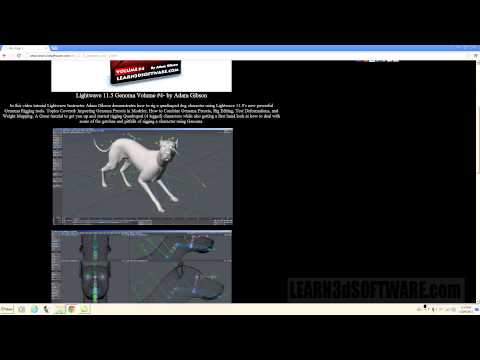 Lightwave 11.5 Tutorial- Genoma Rigging Vol.4