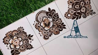 latest floral bunches//detailed henna//step by step tutorial #mehndi #henna @hennabyatiya