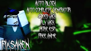 [⚙️] Forsaken Script | Auto Block | Auto Complete Generator | Speed Hack | Fly Hack | More Esp