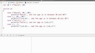 Using Tuples with Switch Statement in Swift